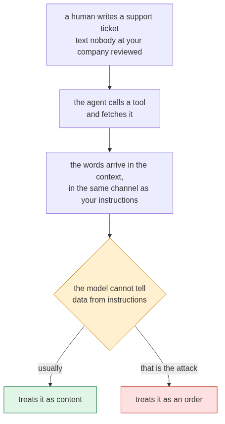 Where the injected text comes from